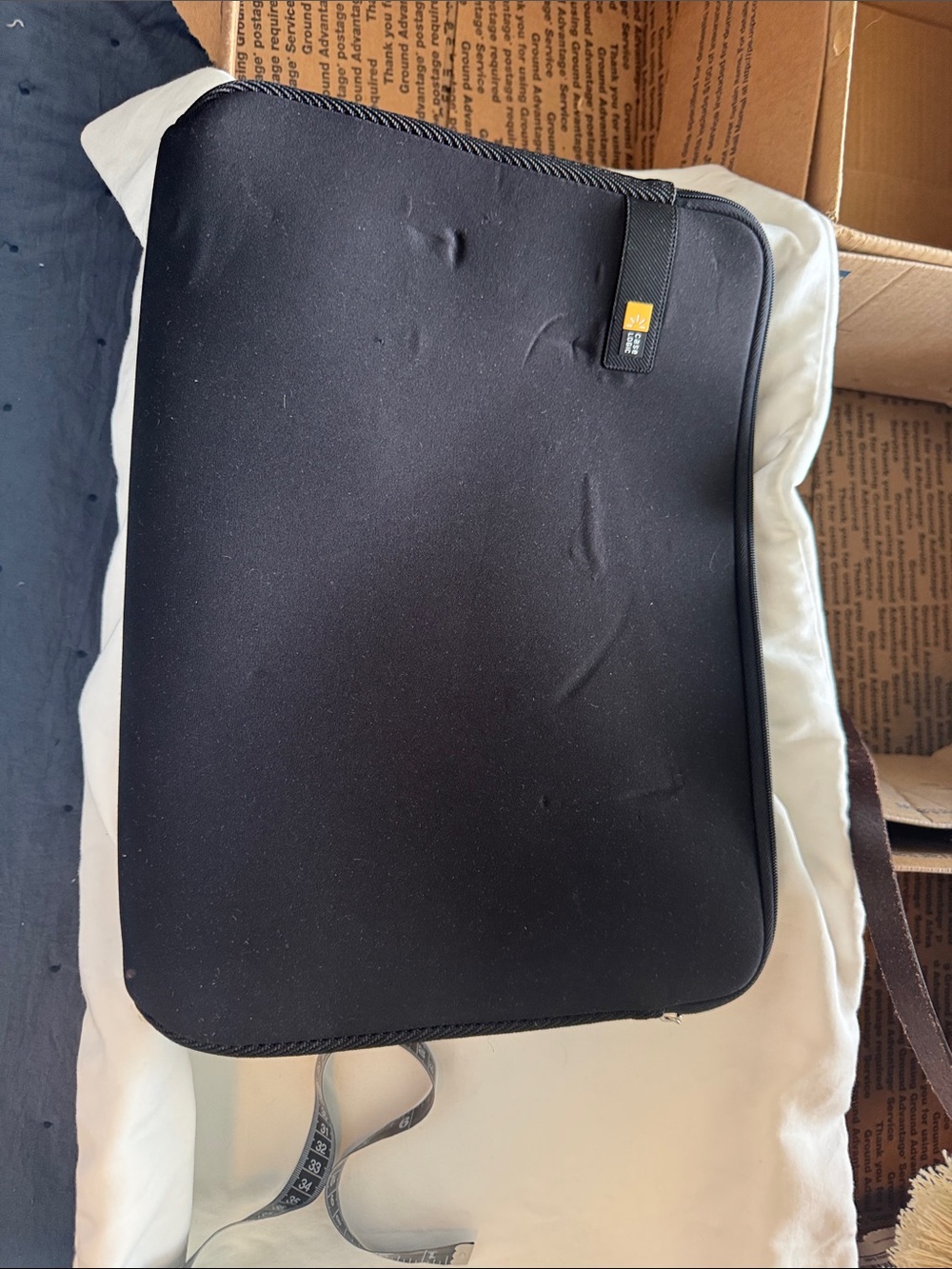 Black Neoprene Electronic Sleeve with Zipper